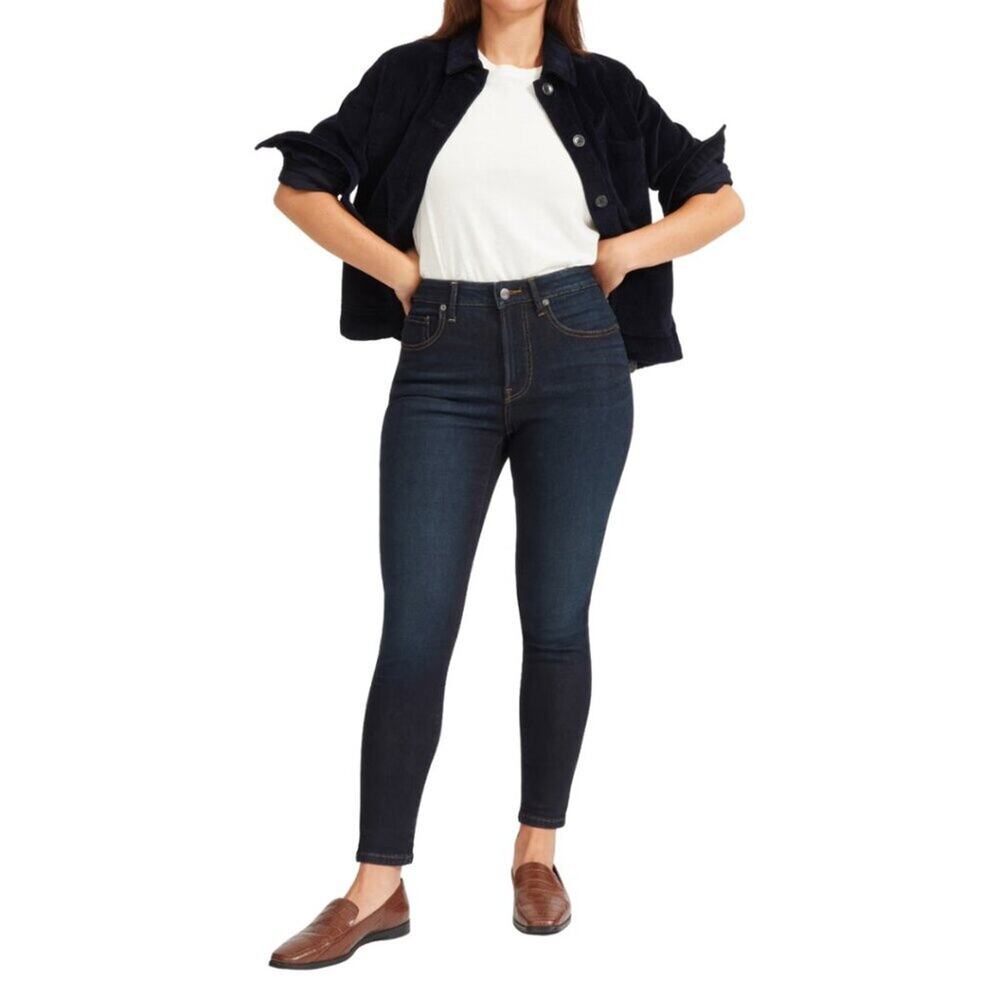 Everlane The Curvy High-Rise Skinny Jean 26 Reg 
Authentic Stretch Dark Blue